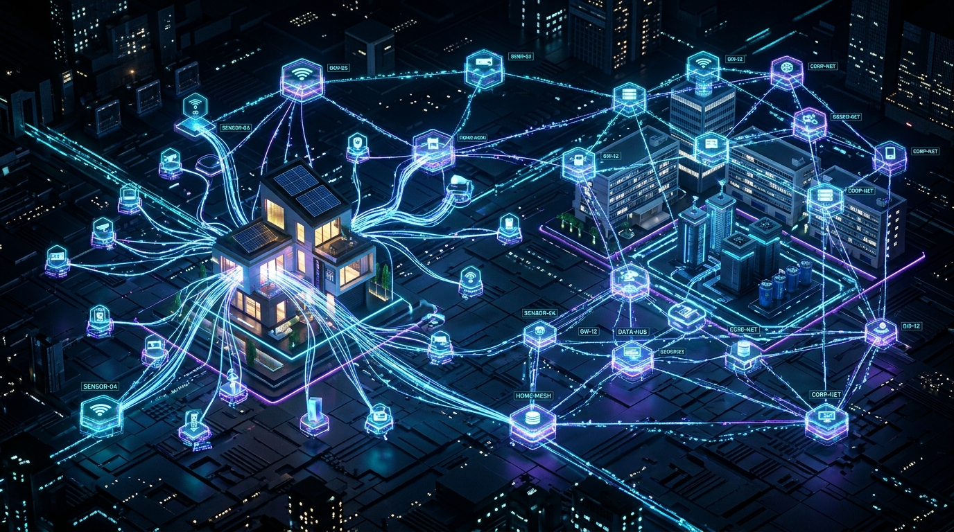MAEU 3D IoT Mesh Network Visual